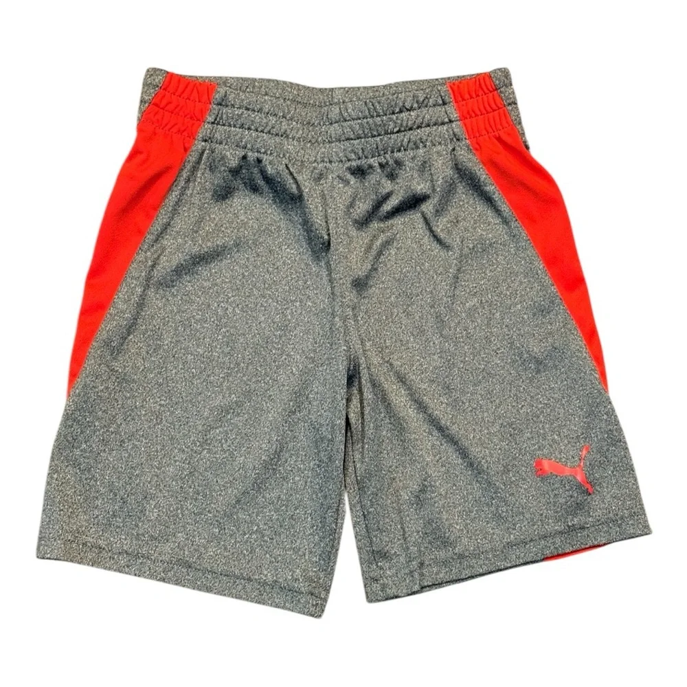 Puma dri fit style red/gray shorts athletic outfit - Picture 3 of 5